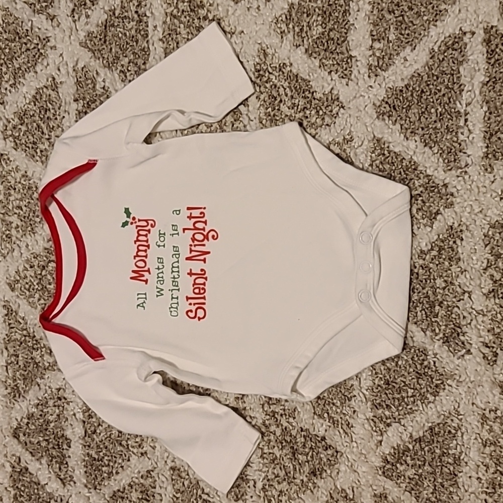 10 for $16 - Love'n Cuddles 6m "All Mommy Wants for Christmas is a Silent Night"
